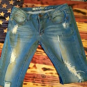Machine Jeans. Distressed